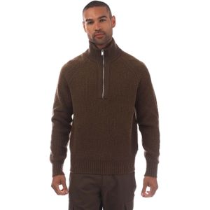 BOSS - C-Ebrezzo - Kwart-Rit Sweater - Groen