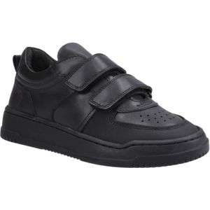 Hush Puppies - Daxton - Leren Sneakers - Zwart