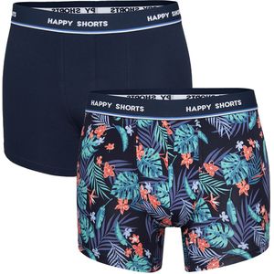 Happy Shorts 2-pack boxershorts heren met tropical print