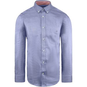 Eden Park - Oxford Overhemd - Blauw - Heren - Normale Lange Mouw