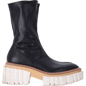 Stella McCartney Gevoerde Chunky Soklaarzen in Zwart Leer