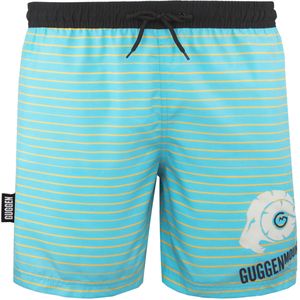 GUGGEN MOUNTAIN - Zwemshort - Geel - Met Patroonstrepen
