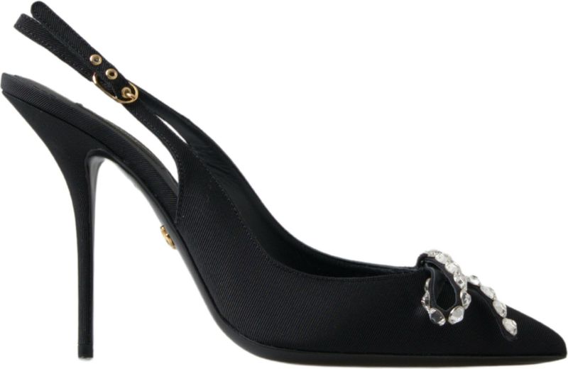 Kristallen Slingbacks met Strik Pumps Hoge Hakken