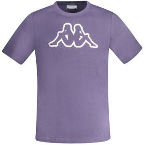 Kappa - Crew Neck T-Shirt - Blauw - Heren - Katoen