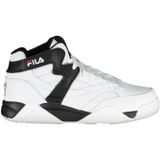 Fila - High-Top Sneakers - Wit - Leer - Sportieve Stijl met Contrastdetails
