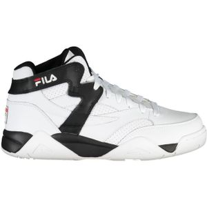 Fila - High-Top Sneakers - Wit - Leer - Sportieve Stijl met Contrastdetails