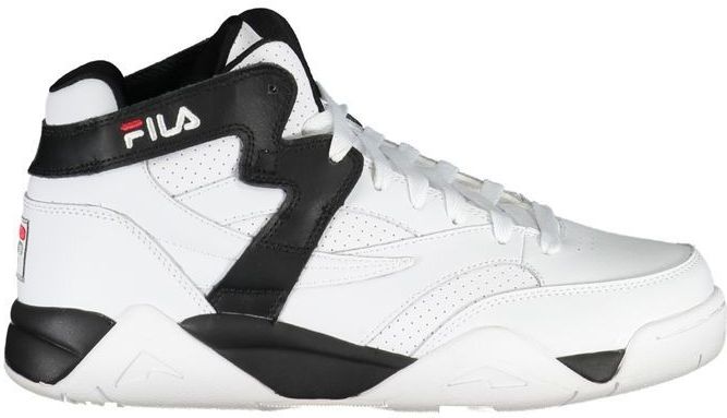Fila - High-Top Sneakers - Wit - Leer - Sportieve Stijl met Contrastdetails