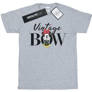 Li-cense Disney dames minnie mouse vintage strik katoenen vriendje t-shirt