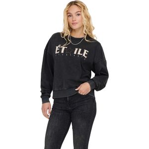 Only Onlpenelope l/s beads o-neck swt black/etoile