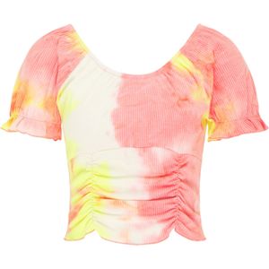 Mymo - T-shirt - Oranje - Veelkleurig