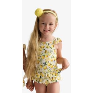 Daga - Badpak - Sunny - Meisjes - Ruches met Lemons Print