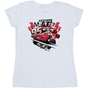 Li-cense Disney dames cars lightning mcqueen collage katoenen t-shirt