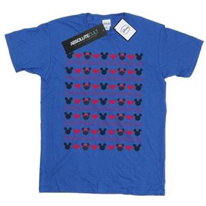 Li-cense Disney heren mickey en minnie kerstmis harten t-shirt