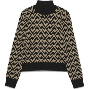 VERO MODA - VMARIA ART LS HIGH-NECK - Gebreide Pullover - Dames