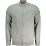 Timberland - Cardigan - Grijs - 100% Biologisch Katoen - Lange Mouwen - Ritssluiting