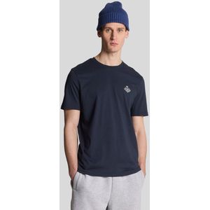 Lyle & Scott - British Style Graphic T-Shirt - Middernacht Marineblauw