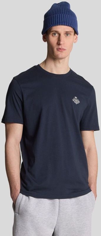 Lyle & Scott - British Style Graphic T-Shirt - Middernacht Marineblauw