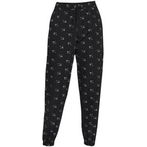 Nike all-over logo zwarte dunne trainingsbroek