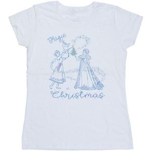 Li-cense Disney dames frozen magic kerst katoenen t-shirt