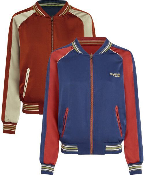 King Louie - Reversible Bomber - Rood/Blauw - Tussenjas