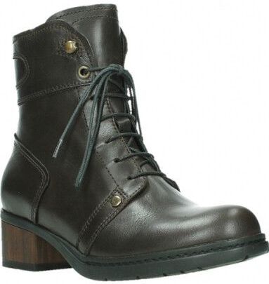 Wolky - 1260 Red Deer - Enkellaarsjes - Rood - Leder - Uitneembaar Voetbed