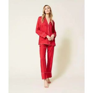 Twin-set Jacquard satijnen pyjama