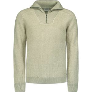 No Excess Pullover half zipper 2 coloured wit smoke