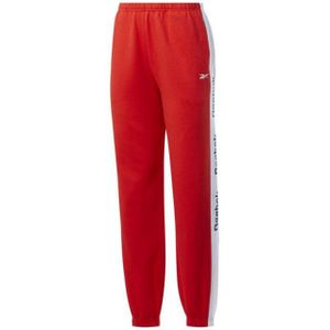 Reebok - Dames Te Lineair FL Logo - Sweatbroek - Hoge Taille - Taps Toelopende Pijpen