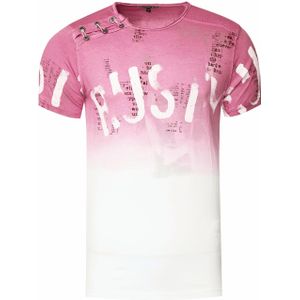 Rusty Neal - T-shirt - Rust - 100% Katoen