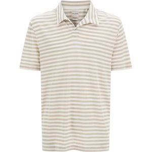 GUESS - Shirt 'Embro' - Beige - Poloshirt