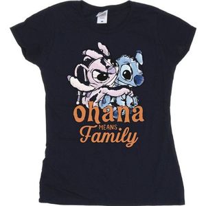 Li-cense Disney dames lilo and stitch ohana angel hug katoenen t-shirt