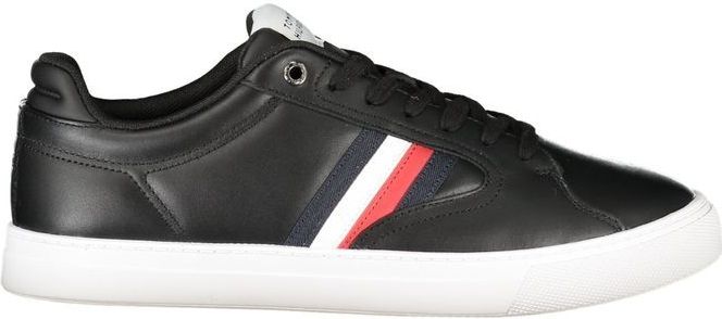 Sneakers - Zwart - Leren Sneaker met Vetersluiting