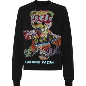 Philipp Plein - Strass Sweatshirt Roundneck Tutti Frutti - Zwart - Katoenfleece