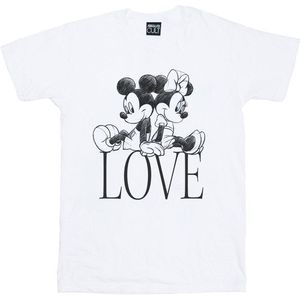 Li-cense Disney dames mickey and minnie mouse love cotton boyfriend t-shirt