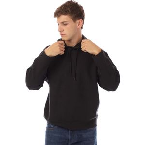 Emporio Armani - Hoodie - Zwart - Jersey-Lyocell Mix - Capuchon met Trekkoord