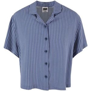 Urban Classics Dames resort gestreept overhemd