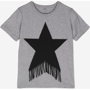 Stella McCartney Meisjes Tassel Ster T-Shirt in Grijs