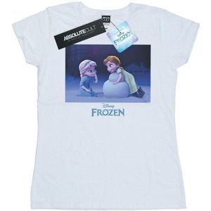 Li-cense Disney dames frozen build a snowman katoenen t-shirt
