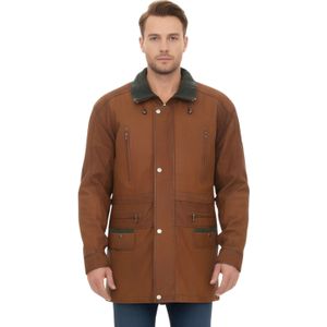 Gatton - Parka Jas - Bruin - Leren - Extended Length