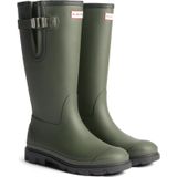 Hunter Field Downpour Boot Rubber Dames Donkergroen/Zwart Wellingtonlaarzen