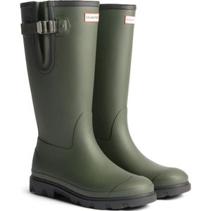 Hunter Field Downpour Boot Rubber Dames Donkergroen/Zwart Wellingtonlaarzen