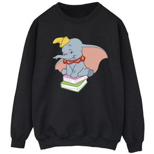 Li-cense Disney dames dumbo zittend op boeken sweatshirt
