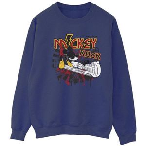 Li-cense Disney dames mickey mouse smash guitar rock sweatshirt