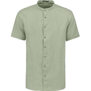 No Excess Shirt short sleeve granddad solid w light army