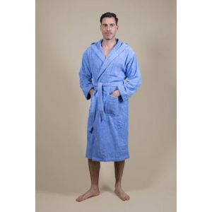 CozyLion - Badjas - Jeans Blauw - Katoen - Badstof