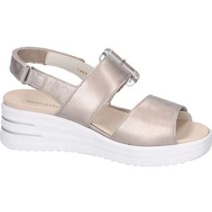 Waldläufer - H-Dina - dames sandaal - zilver - leer