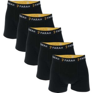 Farah - Chorley - Boxershort - Zwart - 5 Pack