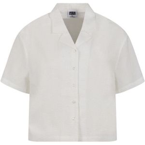 Urban Classics Dames seersucker overhemd