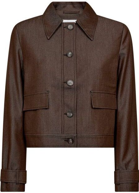 Co'Couture, Dames, Jassen, Bruin, Maat: XS Denim,