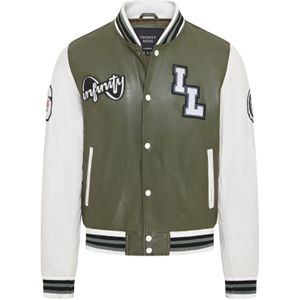 Heren - Leren Letterman Bomberjack - Ashwood